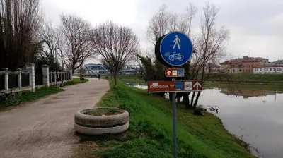 Vista sul fiume nelle vicinanze dell'appartamento