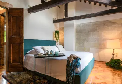 Letto o letti in una camera di Little Garden