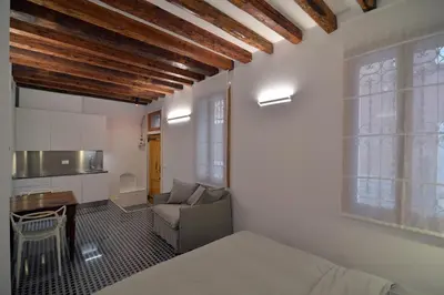 Letto o letti in una camera di Carbonaia Venezia