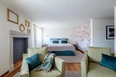 Letto o letti in una camera di Ca' Moro Lido