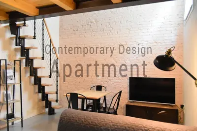 TV o dispositivi per l'intrattenimento presso Contemporary Design Loft & Apartment Padova