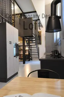 Cucina o angolo cottura di Contemporary Design Loft & Apartment Padova