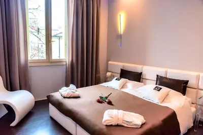 Letto o letti in una camera di Le Camp Suite & Spa