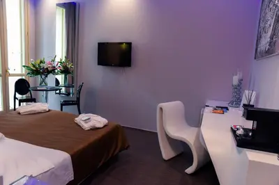 TV o dispositivi per l'intrattenimento presso Le Camp Suite & Spa