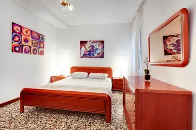 Letto o letti in una camera di Ca'Biennale 2