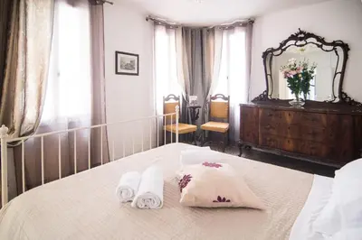 Letto o letti in una camera di Cà Lina