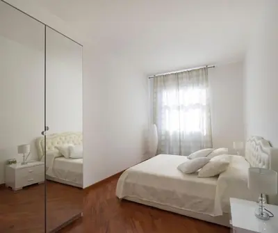 Letto o letti in una camera di Modern sunny apartment in residental area