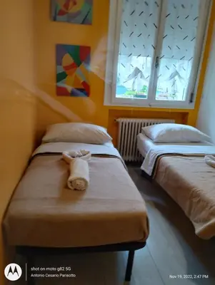 Letto o letti in una camera di Appartamento Intero Bilocale Vicino all'ospedale e al centro storico Park free