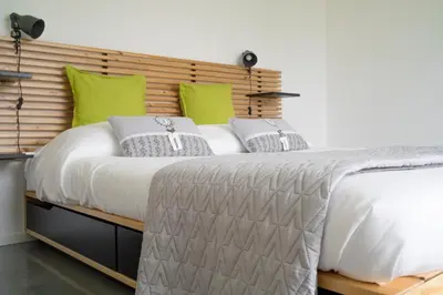Letto o letti in una camera di Relais Officina del Tempo