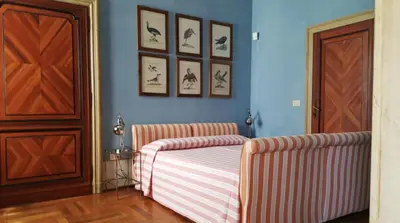 Letto o letti in una camera di Castello di Lispida