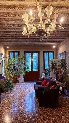 Area soggiorno di B&B Villa Gradenigo