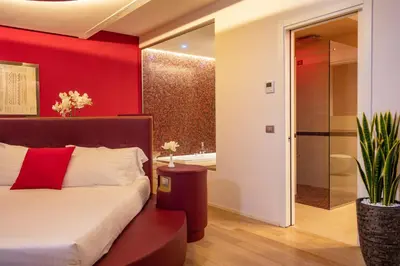 Letto o letti in una camera di Hotel Glamour