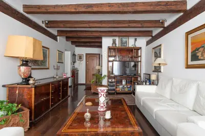 Area soggiorno di Suite Corte Segreta CANAL WIEW