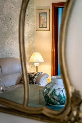 Letto o letti in una camera di Palazzo San Luca
