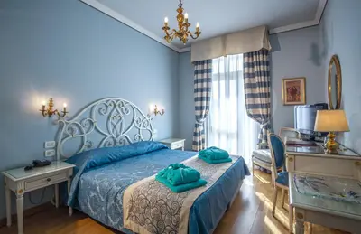 Letto o letti in una camera di Hotel Quisisana Terme