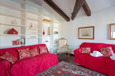 Area soggiorno di Vip Venice Apartments and Rooms Rialto Bridge