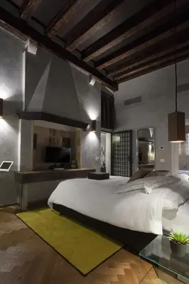 Letto o letti in una camera di Corte Di Gabriela
