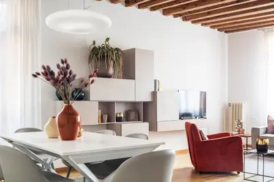 Area soggiorno di Erbaria Boutique Apartment R&R