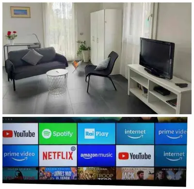 TV o dispositivi per l'intrattenimento presso Casa Viola Vicenza - Free Parking & Comfort