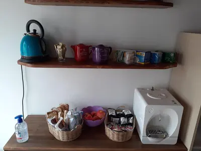 Set per la preparazione di tè e caffè presso B&B Casa Taty