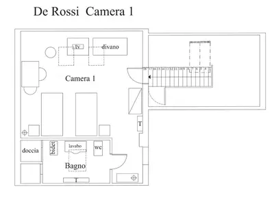 Planimetria di Palazzo Raspanti