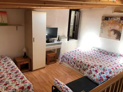 Letto o letti in una camera di Cà Batuffolin