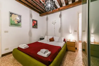 Letto o letti in una camera di Ca' Turchette