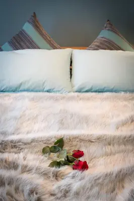 Letto o letti in una camera di Kia ora Suite Apartment