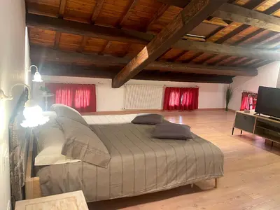 Letto o letti in una camera di Albaspina BioAgriturismo