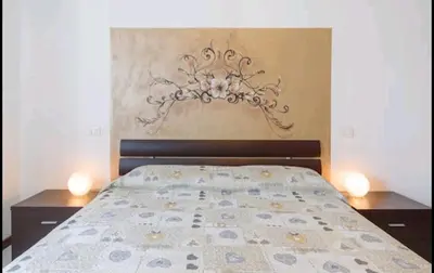 Letto o letti in una camera di Yellow house