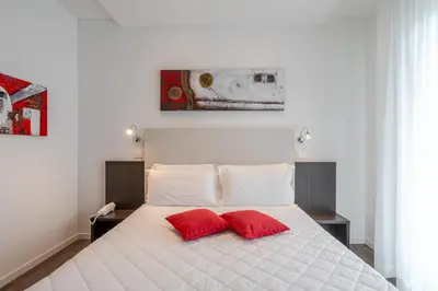 Letto o letti in una camera di Hotel Mayer