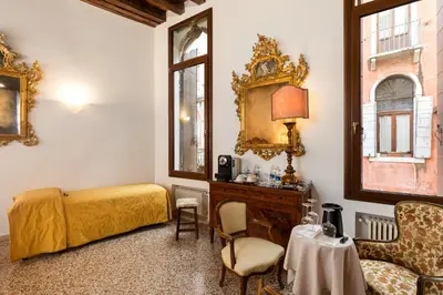 Area soggiorno di Luxury Venetian Rooms