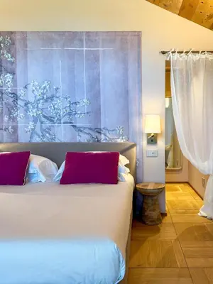 Letto o letti in una camera di Locanda Sandi