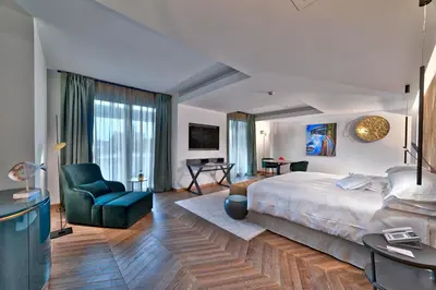 Letto o letti in una camera di Esplanade Tergesteo - Luxury Retreat