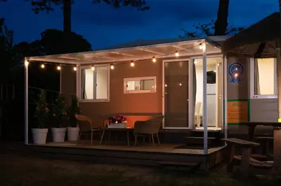 Patio o area all'aperto di Luxury Caravan at Union Lido