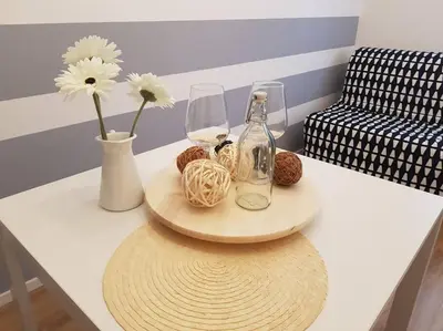 Area soggiorno di Bsuites trieste in centro storico con wifi