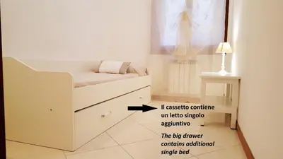 Letto o letti in una camera di Ca' De L'Ogio