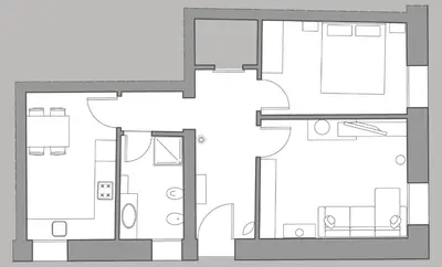 Planimetria di Cà Mocenigo Suite