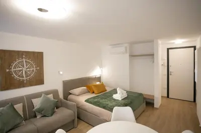 Letto o letti in una camera di Casa Azzurra