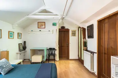 TV o dispositivi per l'intrattenimento presso Ca Lorosa Cosy and comfortable Loft at Castello