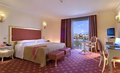 Letto o letti in una camera di Hotel Terme All'Alba