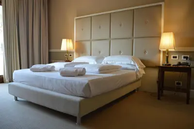 Letto o letti in una camera di Blue Dream Hotel