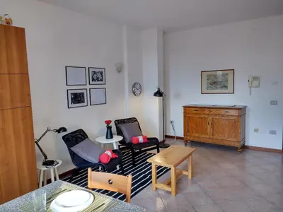 Area soggiorno di Bright Apartment in Marostica