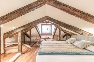 Letto o letti in una camera di Cà Grassi 3 Venetian Terrace