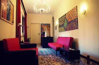 Area soggiorno di Venice Rainbow Apartment San Marco