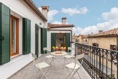 Balcone o terrazza di La Bricola Terrace Apartment