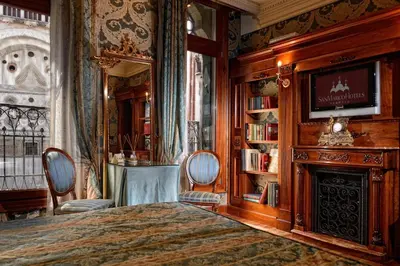 Letto o letti in una camera di Bellevue Luxury Rooms - San Marco Luxury