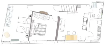 Planimetria di Cosy 2BR in Castello Heart Independent Walk to San Marco & Biennale