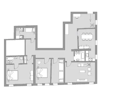 Planimetria di Ca' Cerchieri Mezzanine