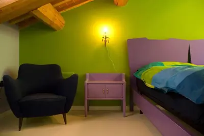 Letto o letti in una camera di B&B Cittabella